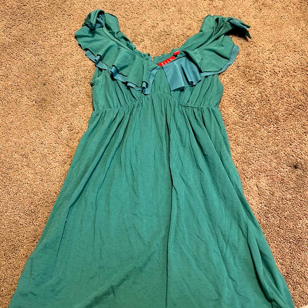 Mint green dress